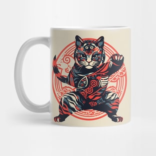 Vector style Edo cat Mug